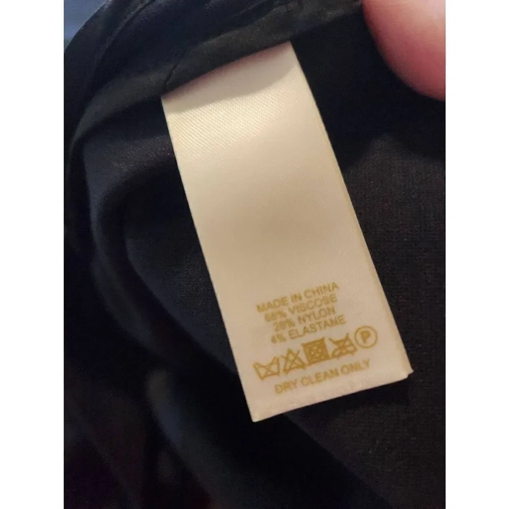 Kate Spade Black Ponte A-line Dress sz 4